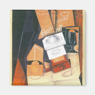 Kaffeemaschine von Juan Gris, Vintage kubistische  Magnet