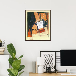 Kaffeemaschine von Juan Gris, Vintage kubistische  Poster
