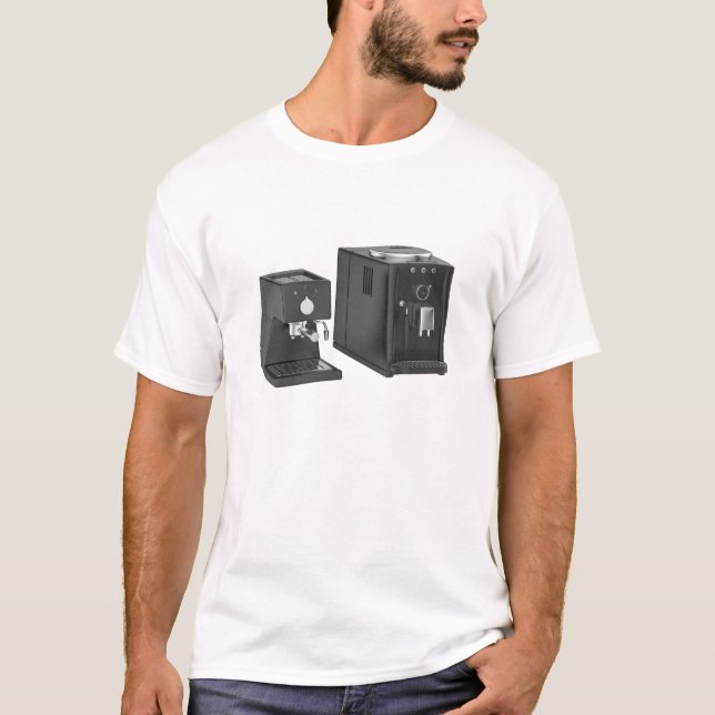 Kaffeemaschinen T-Shirt (Vorderseite)
