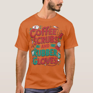 Kaffeemaschinen und Gummihandschuhe T-Shirt