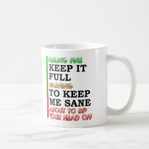 Kaffeemesser Funny Mug Kaffeetasse