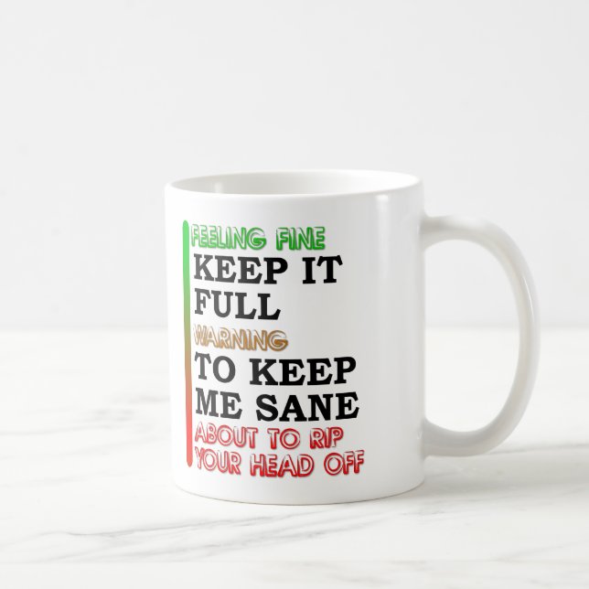Kaffeemesser Funny Mug Kaffeetasse (Rechts)