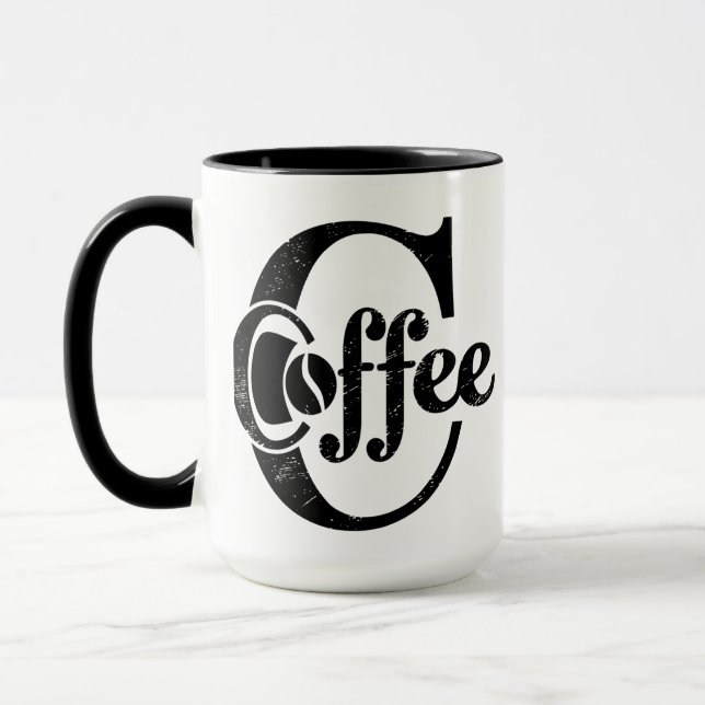 Kaffeemongramm-Tasse Tasse (Links)