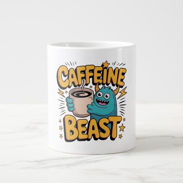 Kaffeemonster Jumbo-Tasse (Vorderseite)