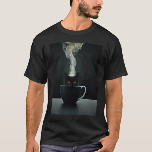 Kaffeemörderkatze Kaffee hält seine Opfer am Leben T-Shirt