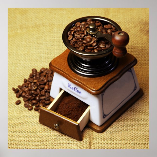Kaffeemühle Poster (Vorne)