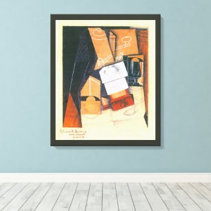 Kaffeemühle von Juan Gris, Vintage-Cubismus-Kunst Leinwanddruck