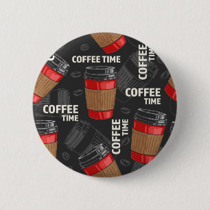 Kaffeemuster Button