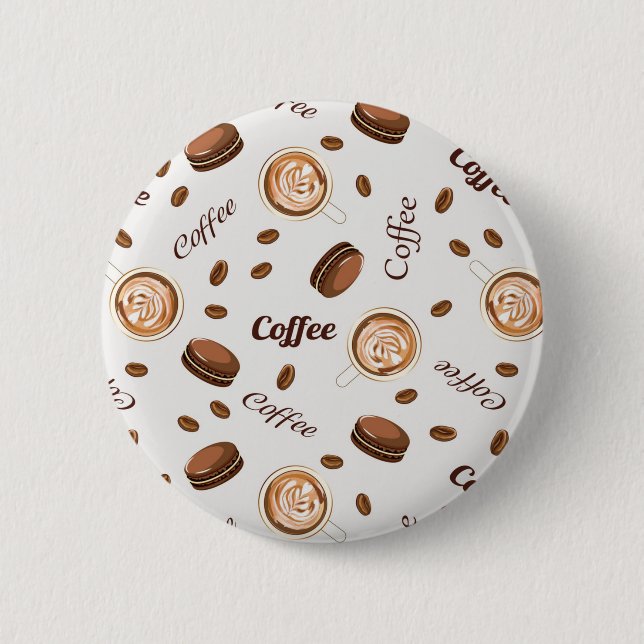 Kaffeemuster Button (Vorderseite)
