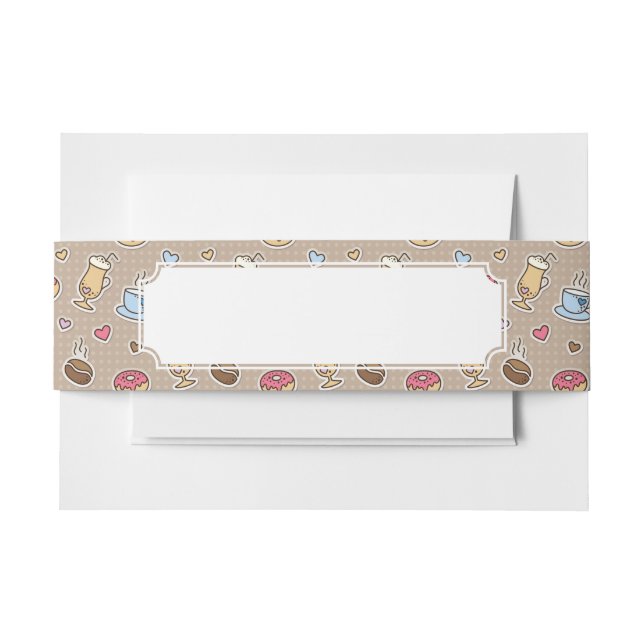 Kaffeemuster Einladungsbanderole (Vorderseite Beispiel)