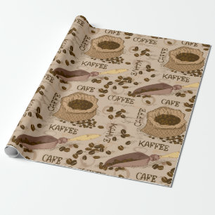 Kaffeemuster Geschenkpapier