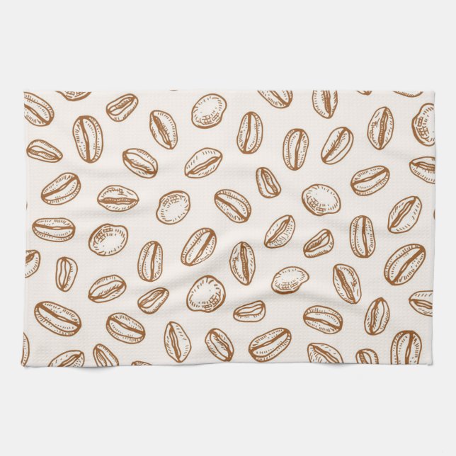 Kaffeemuster Geschirrtuch (Horizontal)