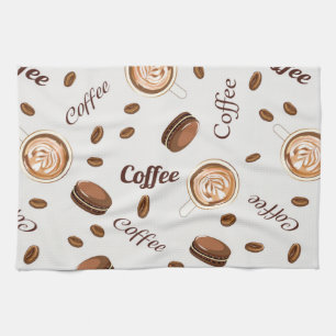 Kaffeemuster Geschirrtuch