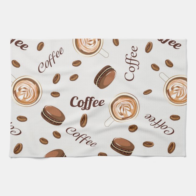 Kaffeemuster Geschirrtuch (Horizontal)