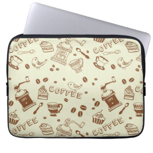 Kaffeemuster Laptopschutzhülle