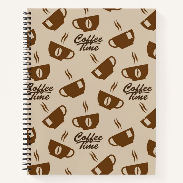 Kaffeemuster Notizbuch (Vorderseite)