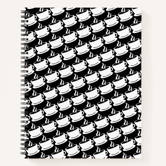 Kaffeemuster Notizbuch (Vorderseite)