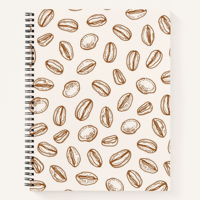 Kaffeemuster Notizbuch (Vorderseite)