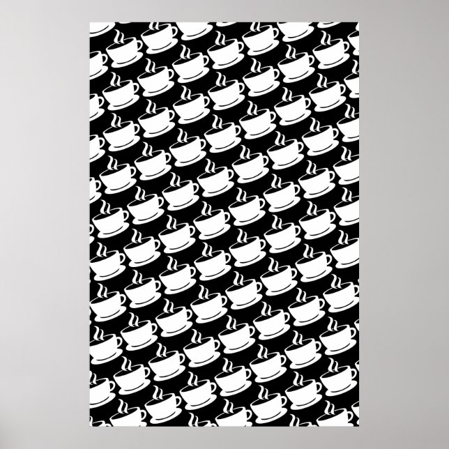 Kaffeemuster Poster (Vorne)