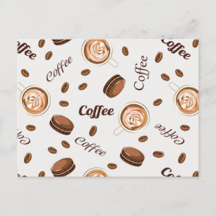 Kaffeemuster Postkarte