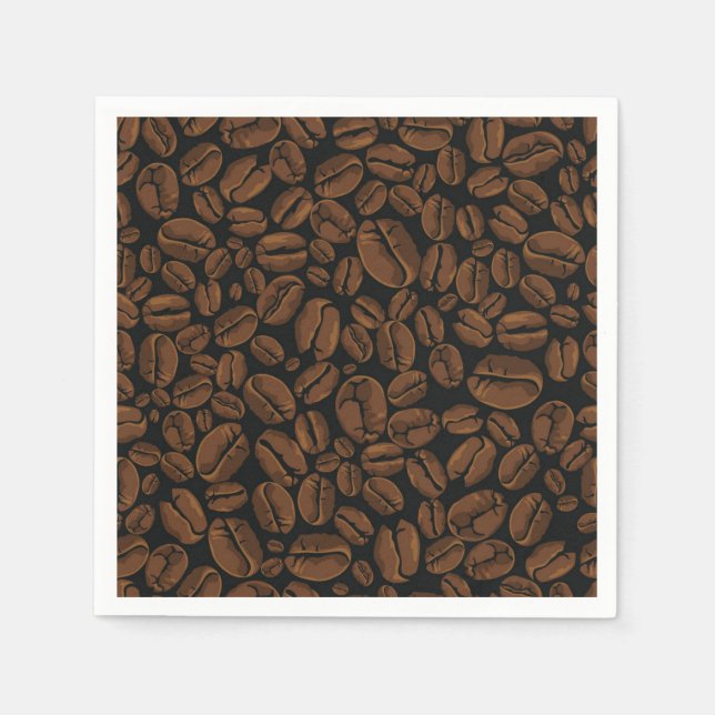 Kaffeemuster Serviette (Vorderseite)