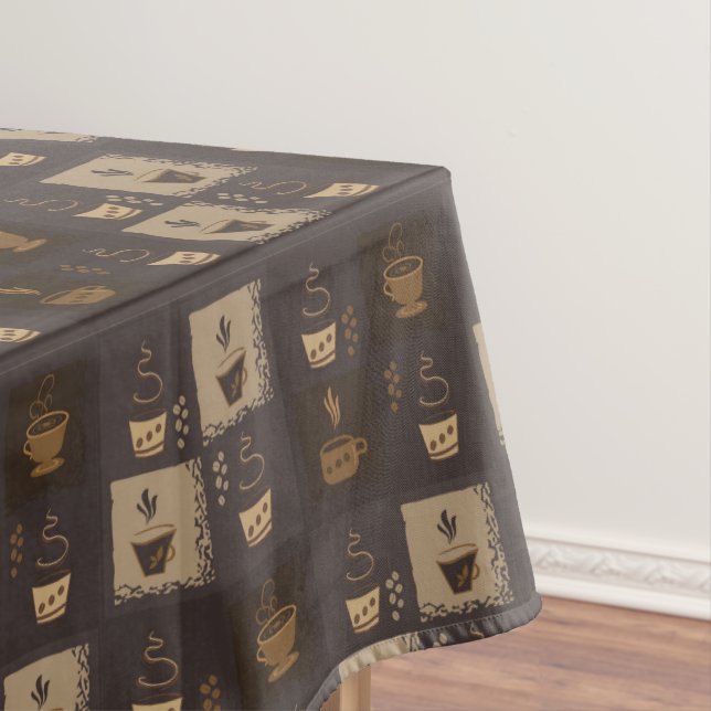Kaffeemuster-Tischdecke Tischdecke (Beispiel)