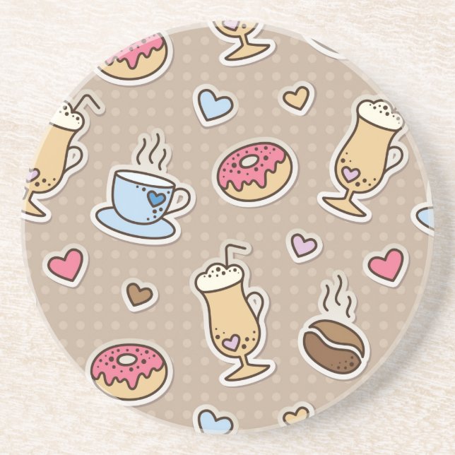 Kaffeemuster Untersetzer (Vorne)