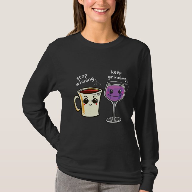 Kaffeepaare Romantische T-Shirt (Vorderseite)