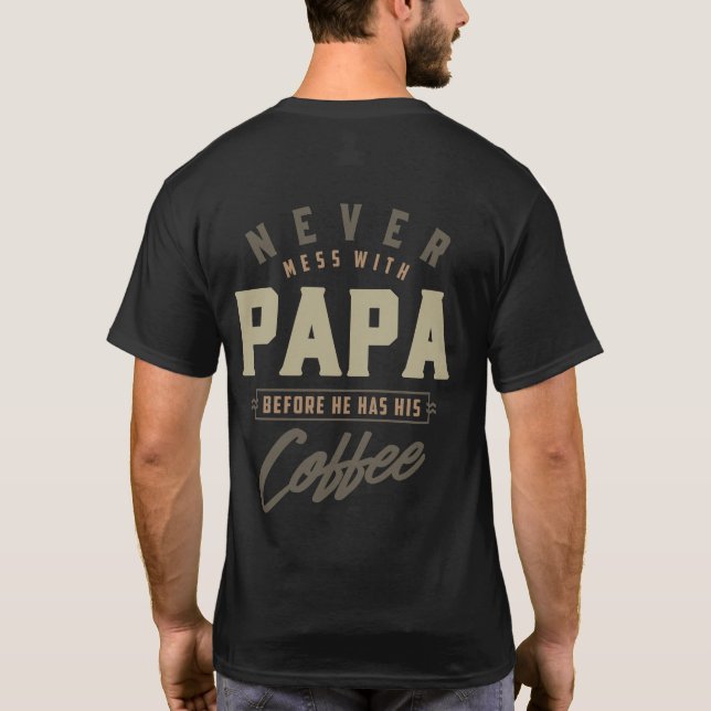 Kaffeepapa T-Shirt (Rückseite)