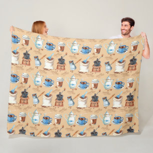 Kaffeepapier Fleecedecke