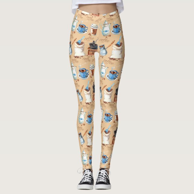 Kaffeepapier Leggings (Vorderseite)