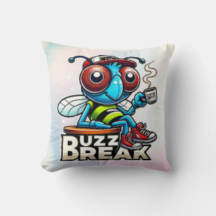 Kaffeepause Buzz Kissen