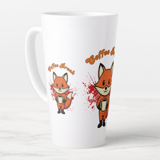 Kaffeepause Design Milchtasse (Linke Ecke)