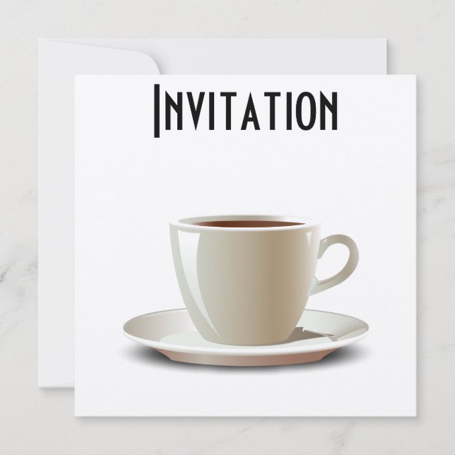 Kaffeepause! Einladung (Vorderseite)