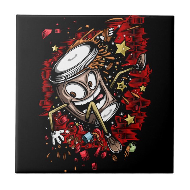 Kaffeepause Fliese (Vorderseite)