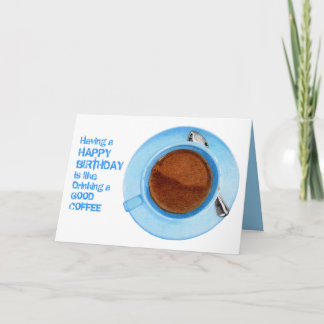 Kaffeepause Geburtstagskarte Karte