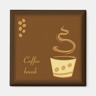 Kaffeepause - Geschäfts-Magnet-Entwurf Magnet