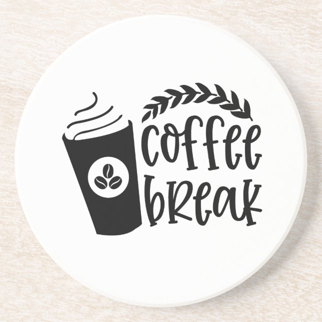 Kaffeepause Getränkeuntersetzer (Vorne)