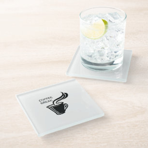 Kaffeepause Glasuntersetzer