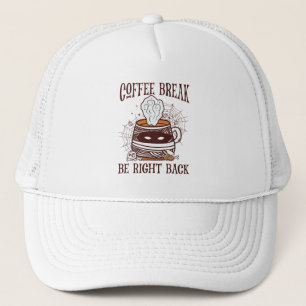 Kaffeepause - Halloween-Thema Truckerkappe
