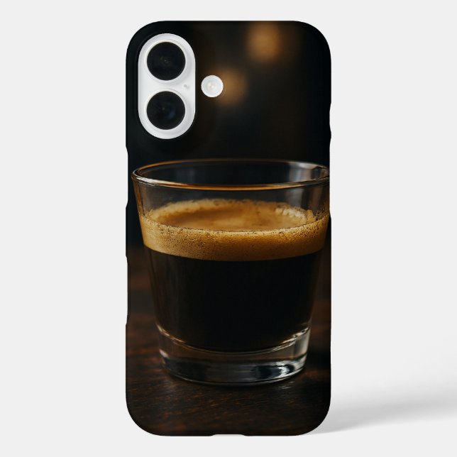 Kaffeepause Handy Case - Minimalistisches Espresso (Rückseite)