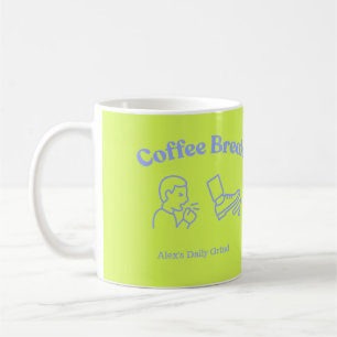 Kaffeepause/Hustensaft - Personalisiert Lustig Kaffeetasse