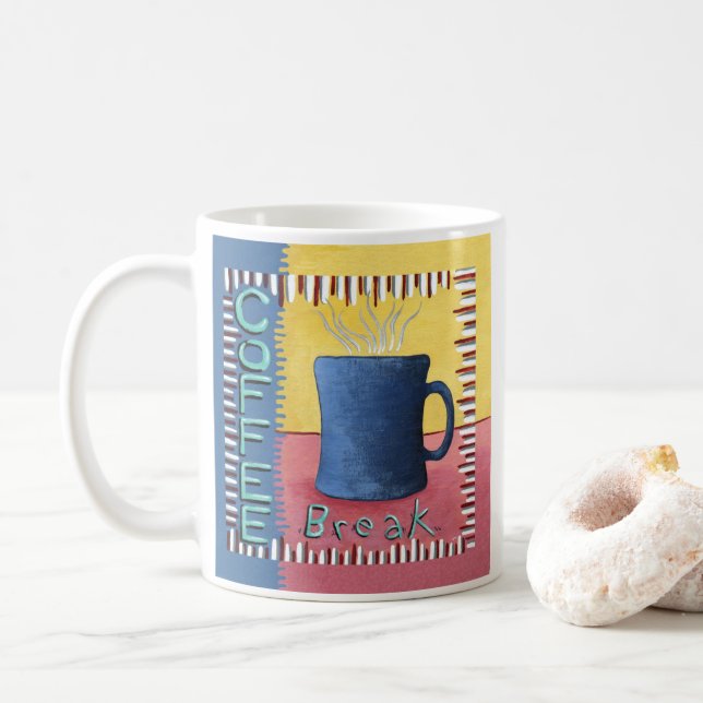 Kaffeepause Kaffeetasse (Mit Donut)