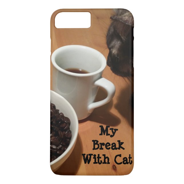 Kaffeepause (Katze) iPhone/iPad Fall von RoseWrite Case-Mate iPhone Hülle (Rückseite)