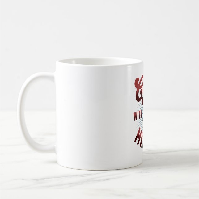 Kaffeepause mit belgianischen Malinois, lustig Kaffeetasse (Links)