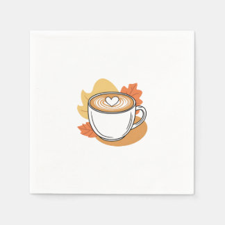 Kaffeepause mit der Natur Serviette