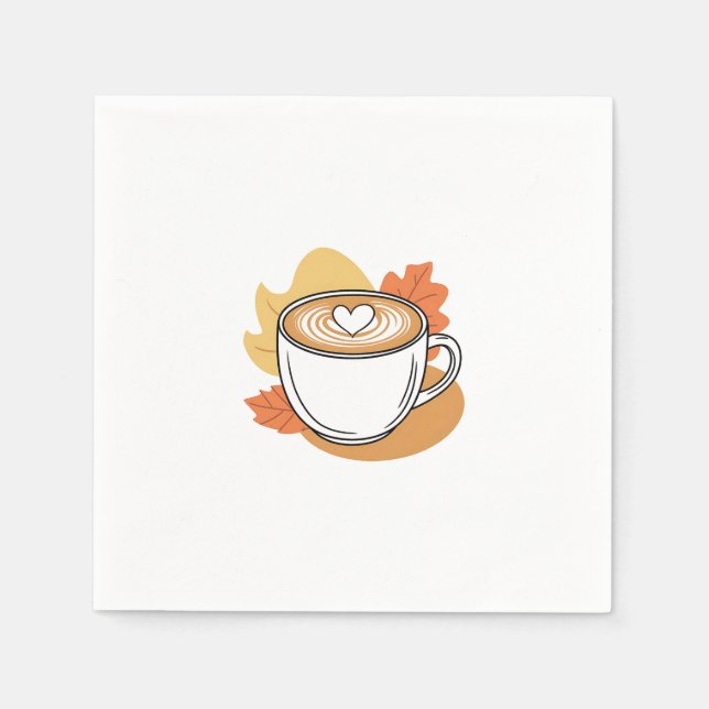 Kaffeepause mit der Natur Serviette (Vorderseite)