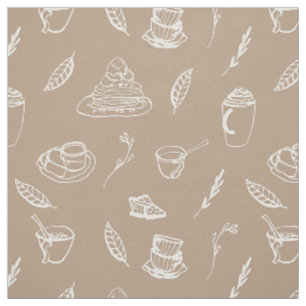 Kaffeepause Mocha Brown Stoff