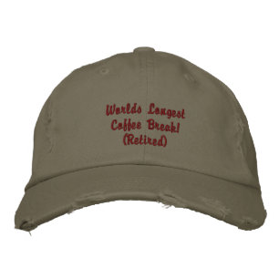 Kaffeepause - Neues Retiree-Geschenk Bestickte Baseballkappe