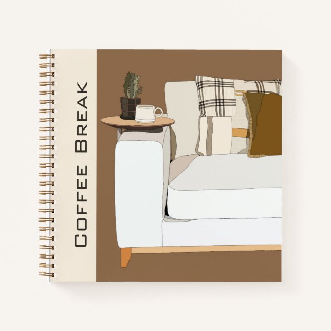 Kaffeepause Notizbuch (Vorderseite)